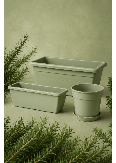 Rosmarino: el nuevo color para macetas y jardineras que transforma tus espacios